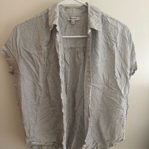 Madewell Striped Casual Button Down Shirt